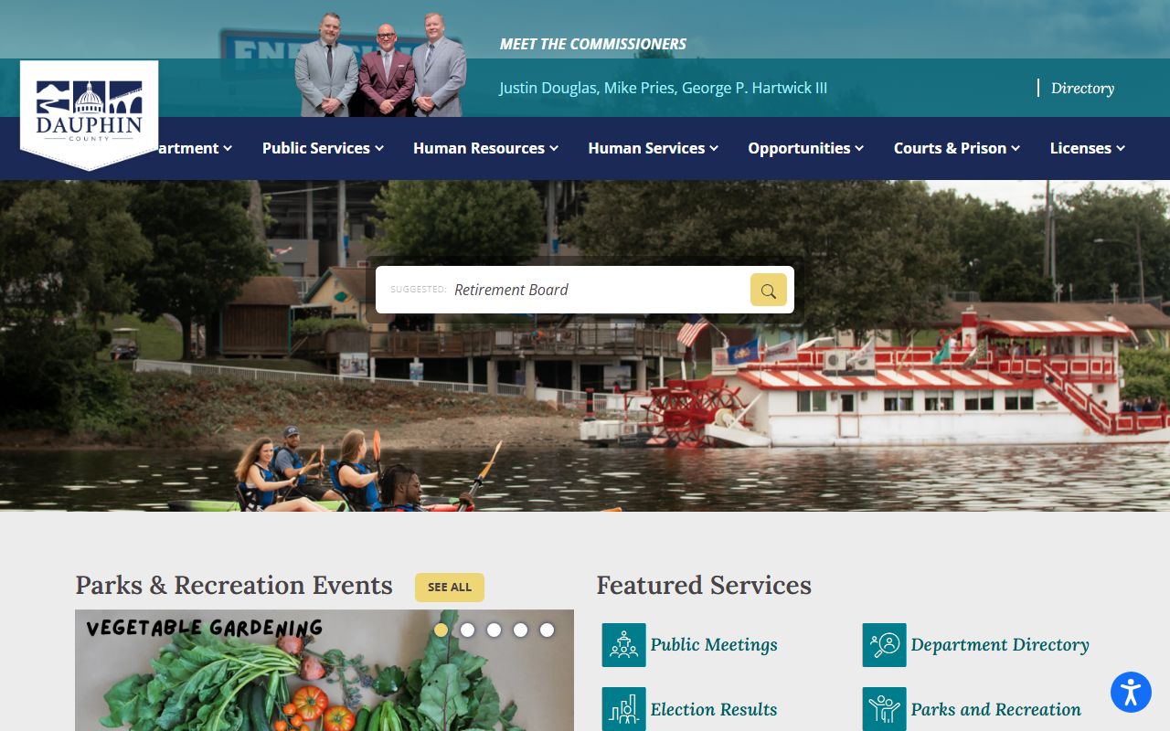 Dauphin County official website with deed records and property information