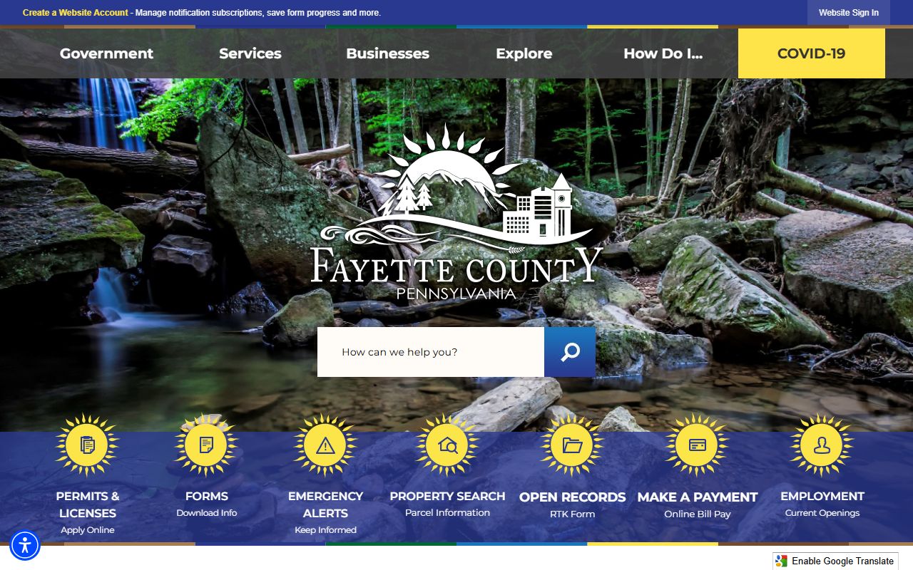 Fayette County official website for deed records and property lookup