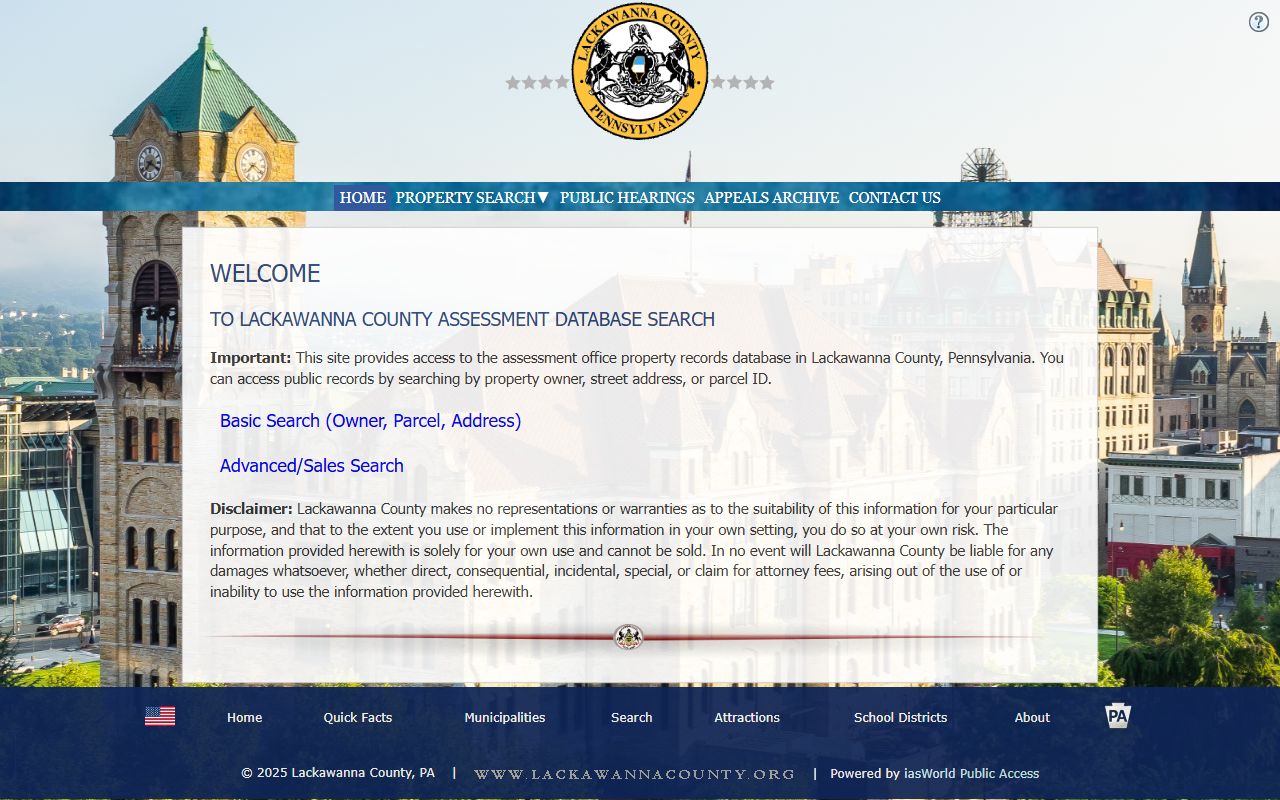 Scranton deed records Lackawanna County Assessment Office