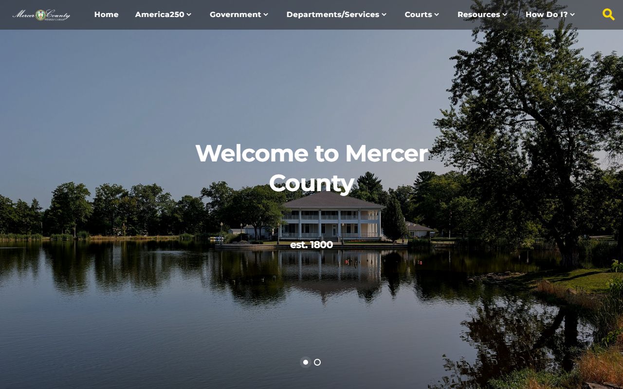 Mercer County official website with recorder of deeds and deed records links