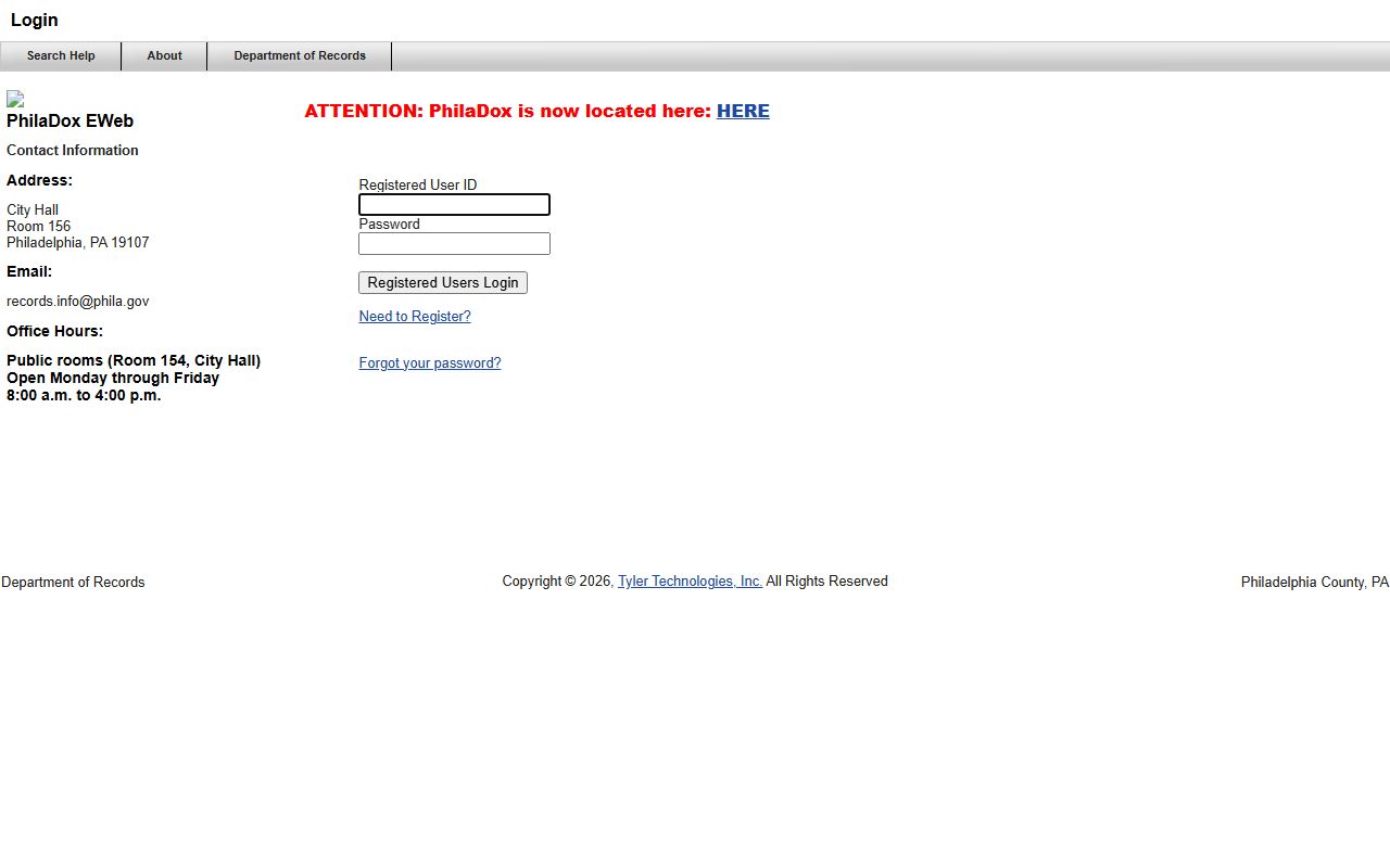 Philadelphia deed records PhilaDox online search portal