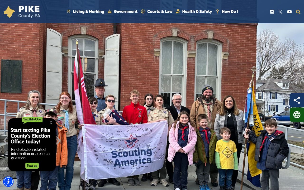 Pike County official website linking to deed records and property search