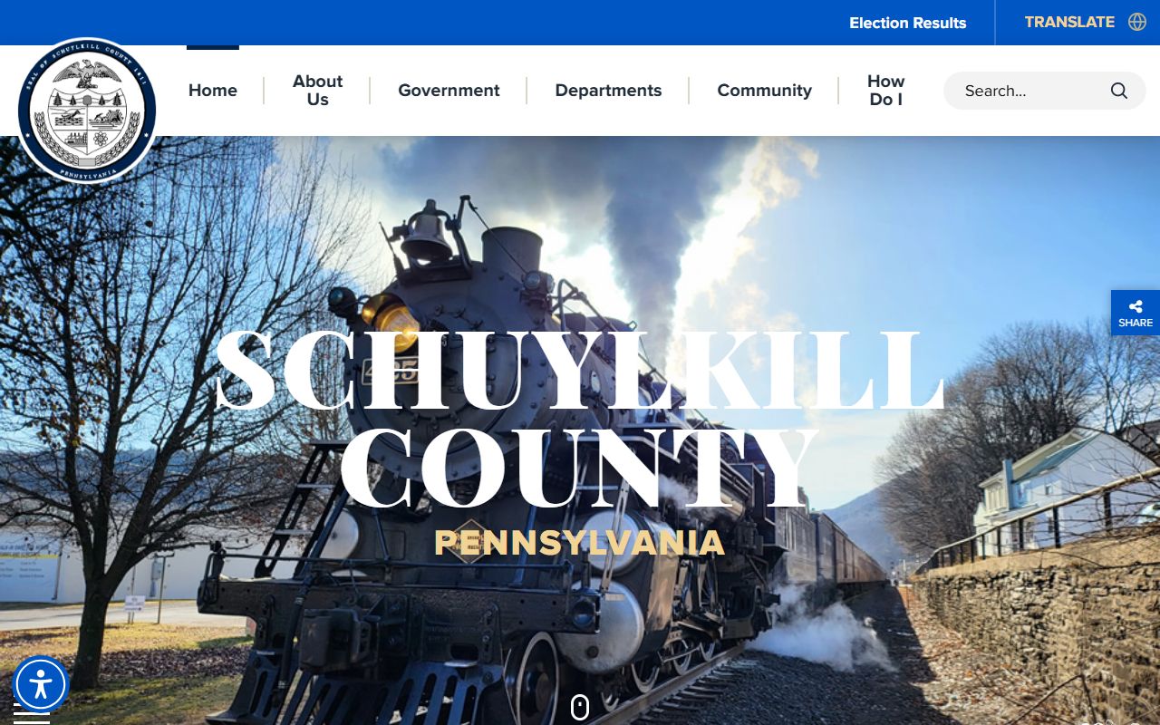 Schuylkill County official website for deed records and property information