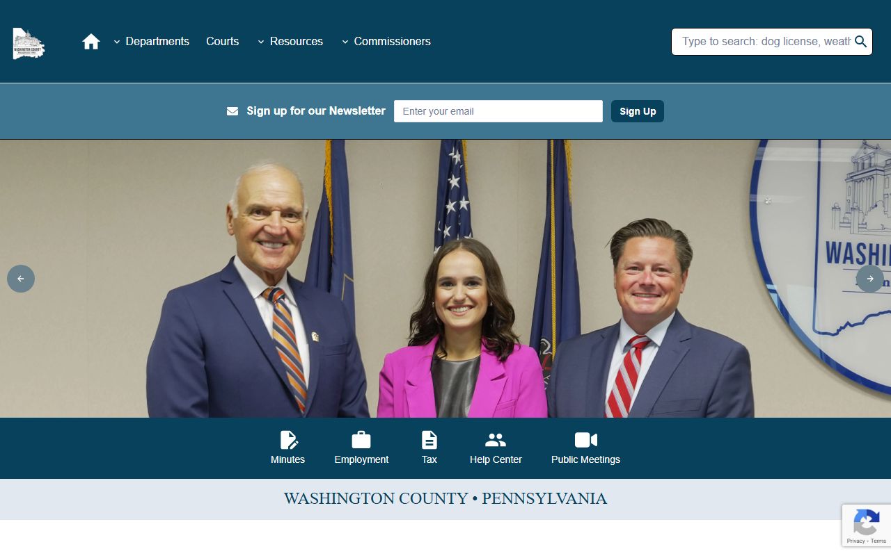 Washington County Recorder of Deeds official page for deed records