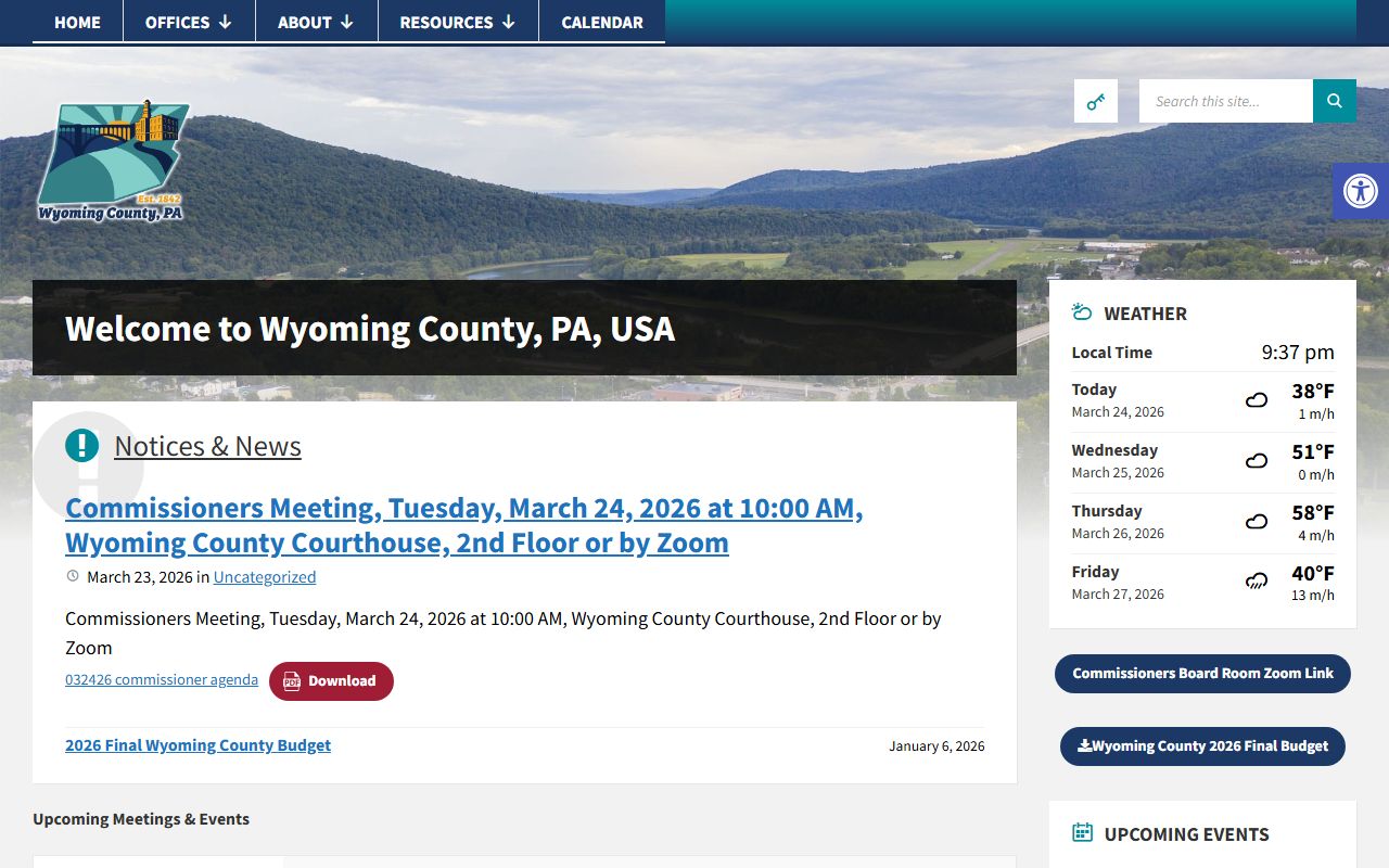 Wyoming County official government website for deed records information