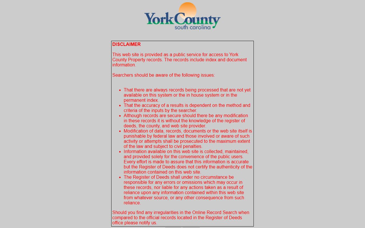 York County online deed records search portal at search.yorkdeeds.com